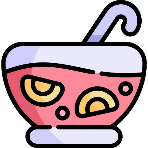 Punch beverage bowl party icon Punch beverage bowl party icon