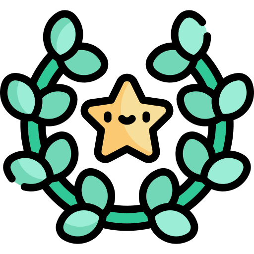 Wreath star education olive icon Wreath star education olive icon