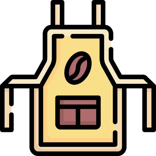 Apron cafe apron coffee shop icon Apron cafe apron coffee shop icon
