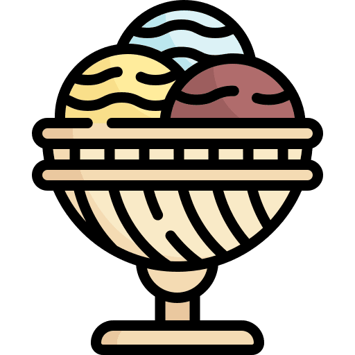 Ice cream food and restaurant bowl dessert icon Ice cream food and restaurant bowl dessert icon
