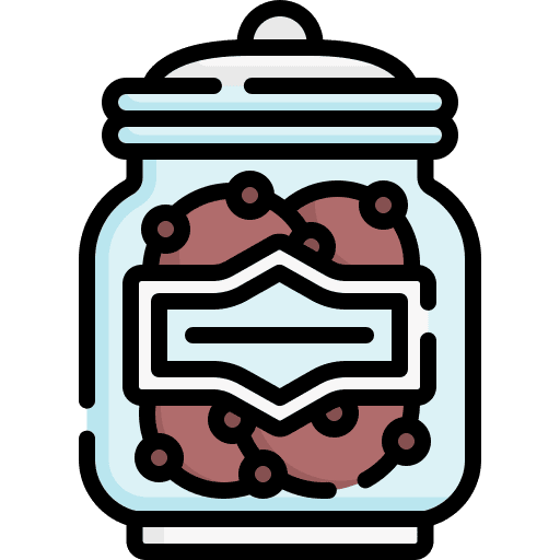 Cookie jar dessert food and restaurant icon Cookie jar dessert food and restaurant icon