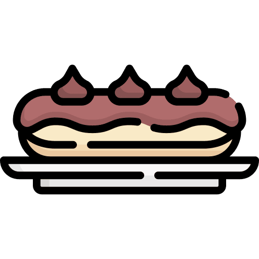 Eclair eclair food and restaurant cream icon Eclair eclair food and restaurant cream icon