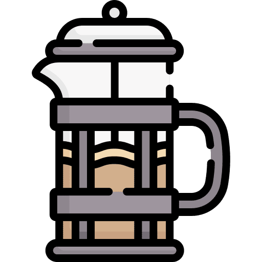 French press coffee shop drink coffee icon French press coffee shop drink coffee icon