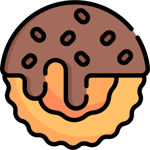 Cookie dessert chocolate food and restaurant icon