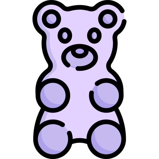 Gummy bear dessert sweet food candies icon