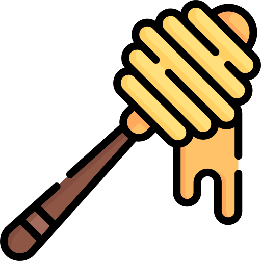 Honey food and restaurant bee kitchen icon