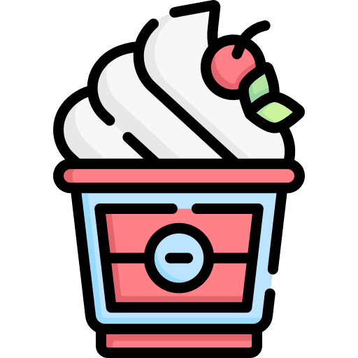 Ice cream sugar dessert food and restaurant icon Ice cream sugar dessert food and restaurant icon