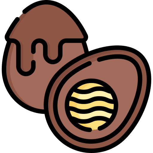 Chocolate egg easter chocolate egg sugar icon Chocolate egg easter chocolate egg sugar icon