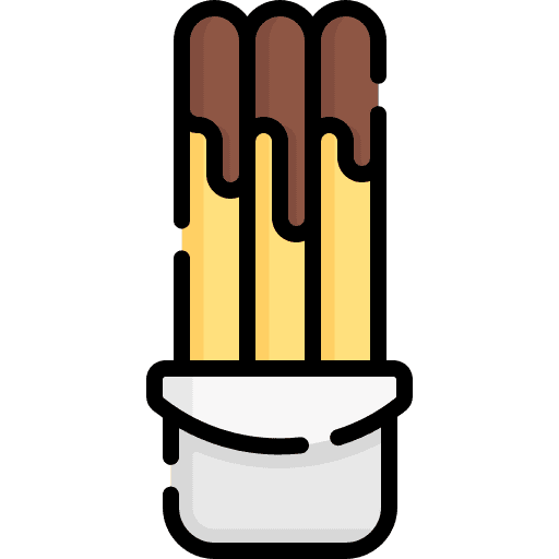 Churros spanish food and restaurant dessert icon Churros spanish food and restaurant dessert icon
