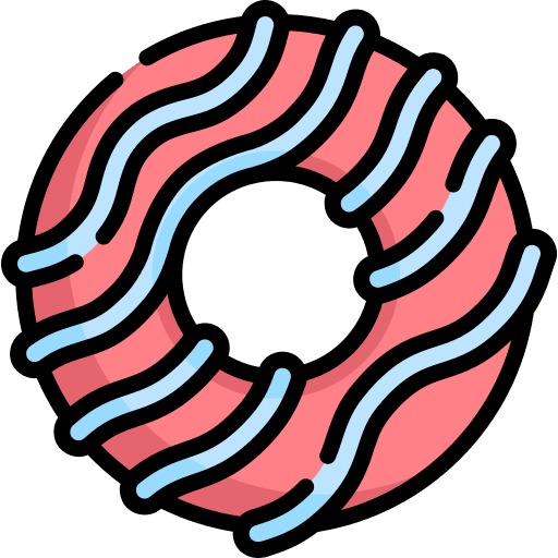 Donut food and restaurant donut dessert icon Donut food and restaurant donut dessert icon