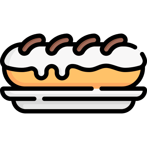 Eclair dessert sweet food eclair icon Eclair dessert sweet food eclair icon