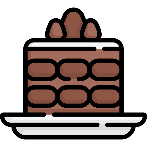 Tiramisu gastronomy food and restaurant sweet food icon Tiramisu gastronomy food and restaurant sweet food icon