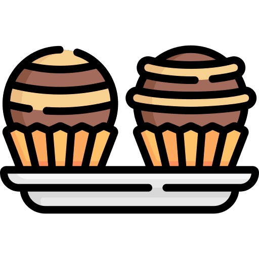 Truffle gastronomy dessert chocolate icon Truffle gastronomy dessert chocolate icon