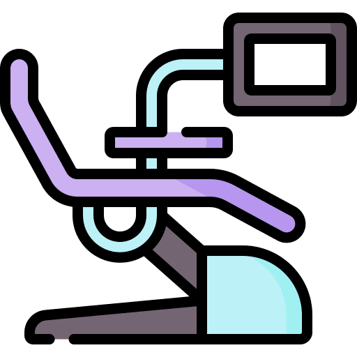 Dentist chair dentist chair dental care furniture icon