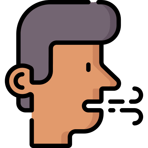Bad breath man smell bad breath icon Bad breath man smell bad breath icon