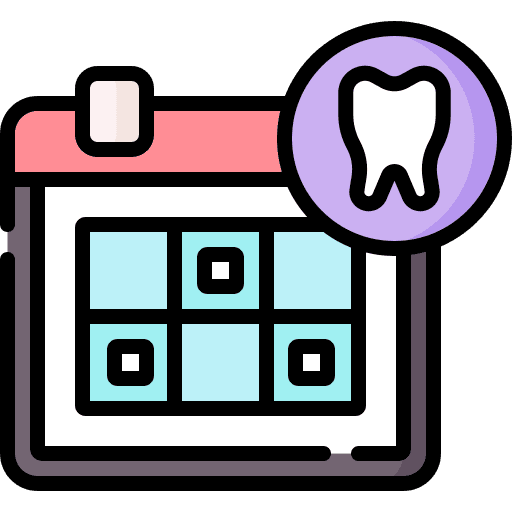 Calendar medical appointment time and date dental care icon Calendar medical appointment time and date dental care icon