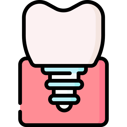 Dental implant dental care dentist tooth icon Dental implant dental care dentist tooth icon