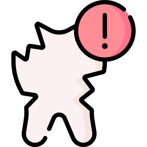 Broken tooth broken tooth damage teeth icon Broken tooth broken tooth damage teeth icon