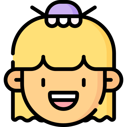 Smiling laugh user blonde icon Smiling laugh user blonde icon