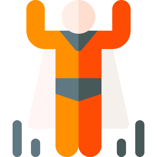 Superhero fly fantasy superpower icon Superhero fly fantasy superpower icon