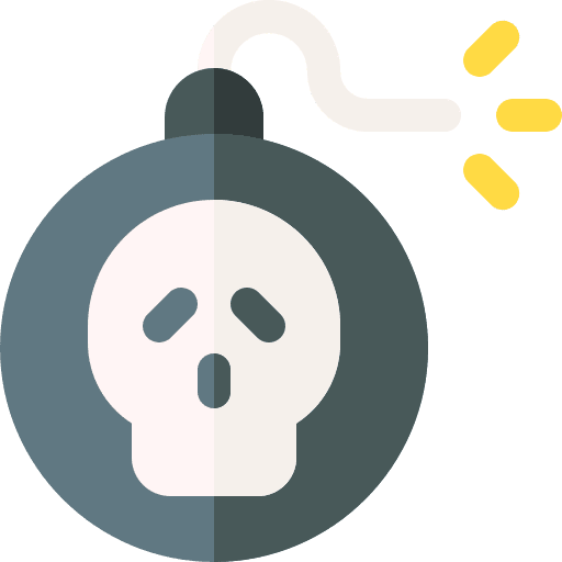 Bomb bomb threat security icon Bomb bomb threat security icon