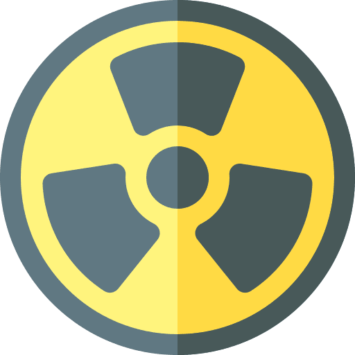 Nuclear industry signaling nuclear icon Nuclear industry signaling nuclear icon