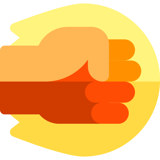Punch flame cultures fist icon Punch flame cultures fist icon