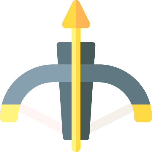 Crossbow cultures miscellaneous archery icon Crossbow cultures miscellaneous archery icon