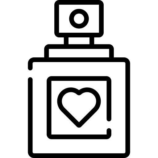 Perfume spray aroma bottle icon
