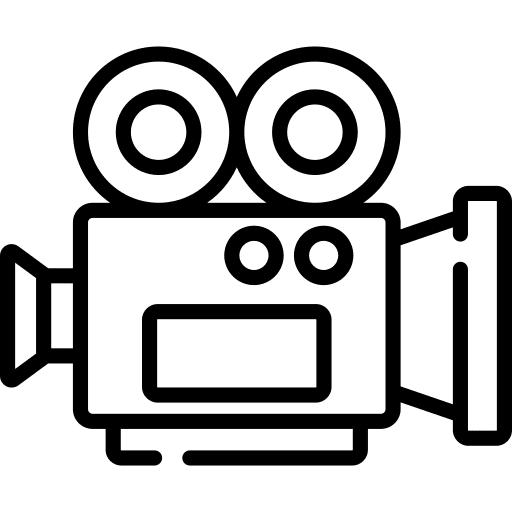 Video camera electronics film video camera icon