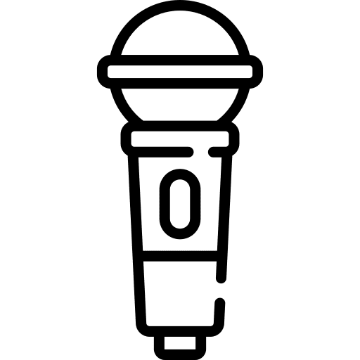 Microphone voice sing recording icon