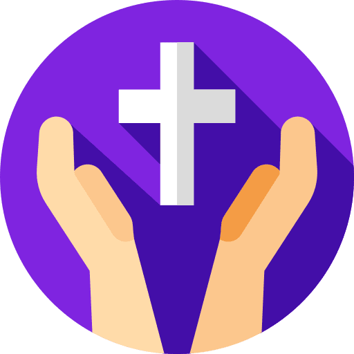 Christianity hands faith cross icon