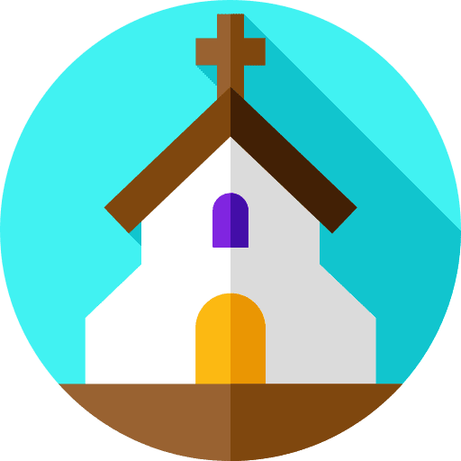 Church religious buildings architecture and city icon