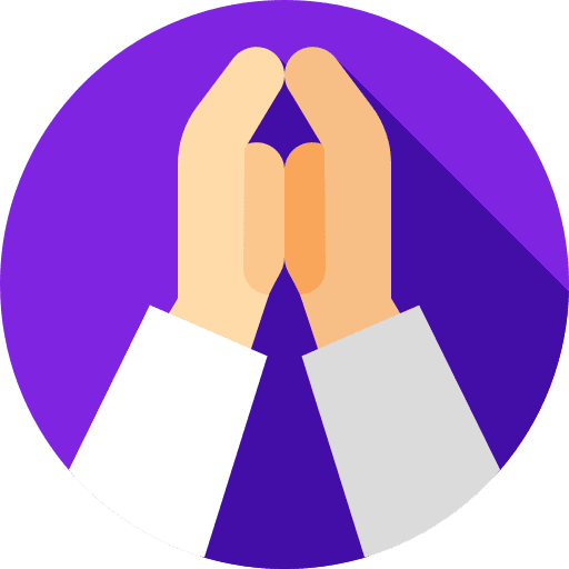 Pray hands and gestures religion hands icon