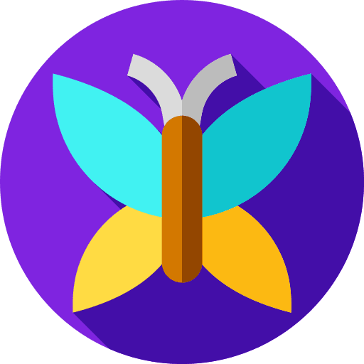 Butterfly spring bugs entomology icon Butterfly spring bugs entomology icon