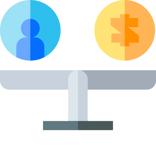 Balance deals scale networking icon Balance deals scale networking icon