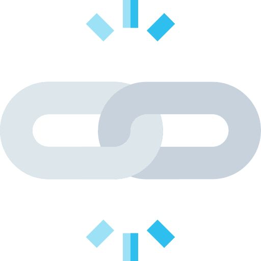 Chain linked connection chain icon