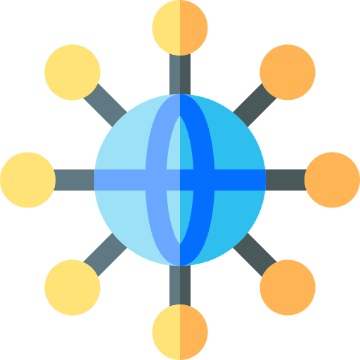 World global communication reach user icon World global communication reach user icon