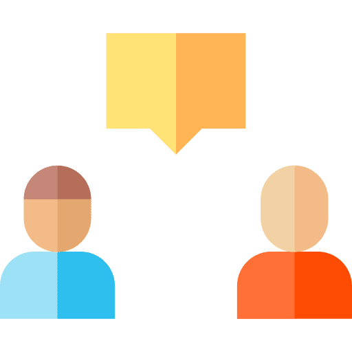 Chat interaction conversation people icon Chat interaction conversation people icon