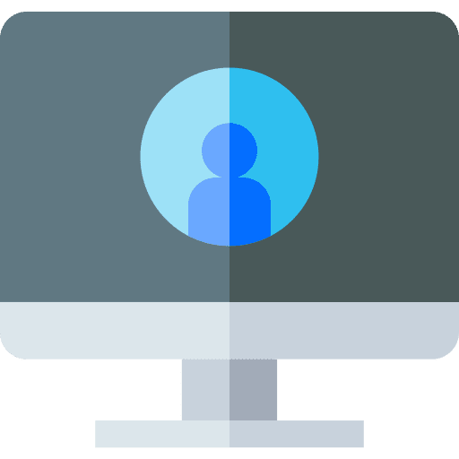 User marketing networking computer icon User marketing networking computer icon