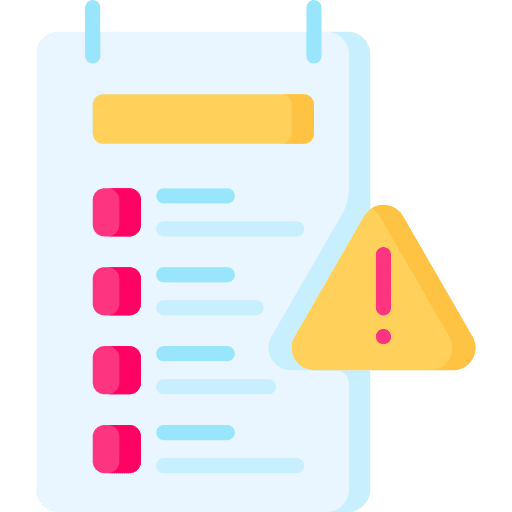 Guidelines criteria files and folders rules icon