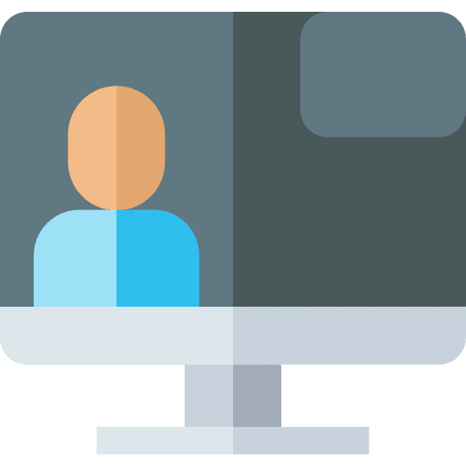 Videochat electronics projection contacts icon Videochat electronics projection contacts icon