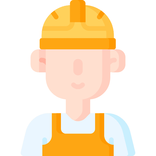 Builder construction worker man building trade icon Builder construction worker man building trade icon