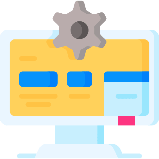 Computer gear tools computer icon Computer gear tools computer icon