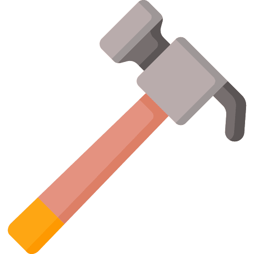 Hammer carpentry construction and tools home repair icon Hammer carpentry construction and tools home repair icon