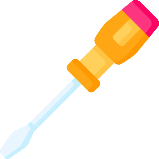 Screwdriver carpentry repair fix icon Screwdriver carpentry repair fix icon