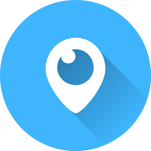 Periscope social network brands and logotypes logotype icon