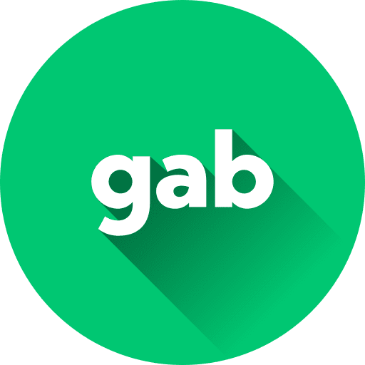 Gab network brands and logotypes social media icon