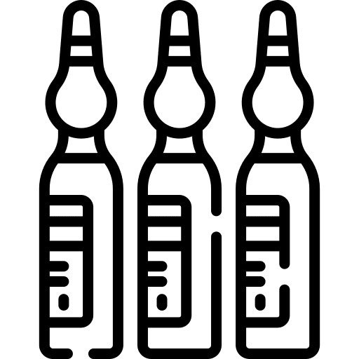Ampoule healthcare and medical vaccine ampoule icon
