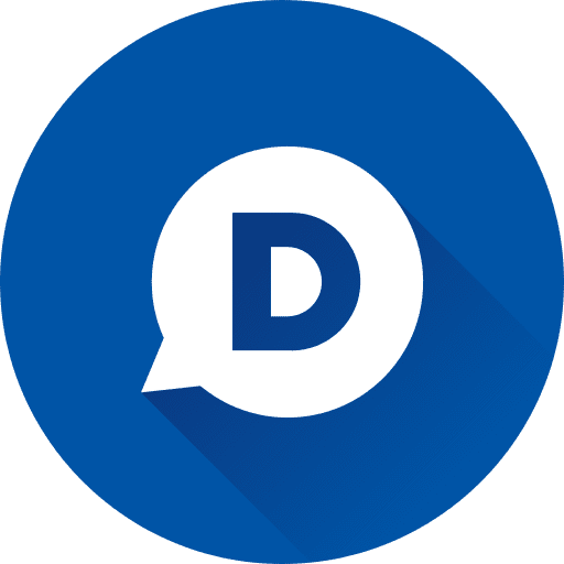 Disqus logotype social media logo social badge icon